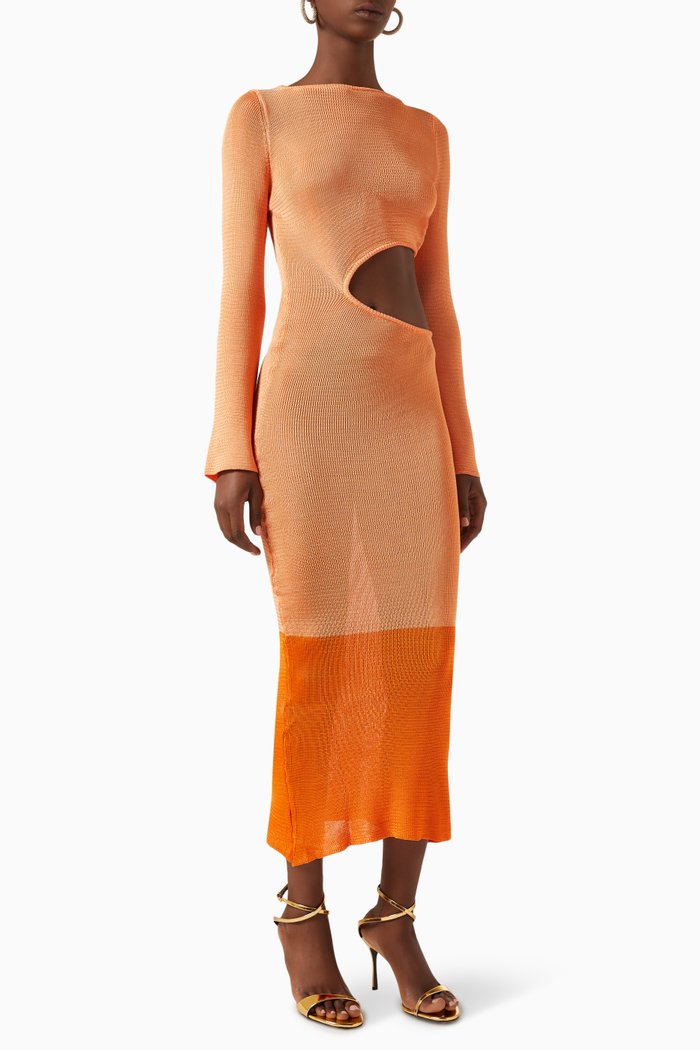

Betsy Cut-out Maxi Dress, Orange