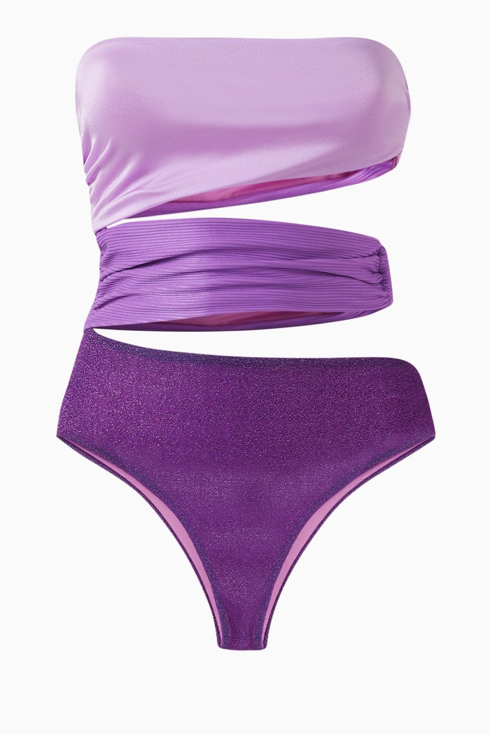 

Isla One-piece Swimsuit in Lycra, Purple