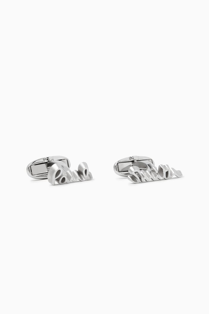 

Logo Cufflinks in Copper & Zinc, Silver