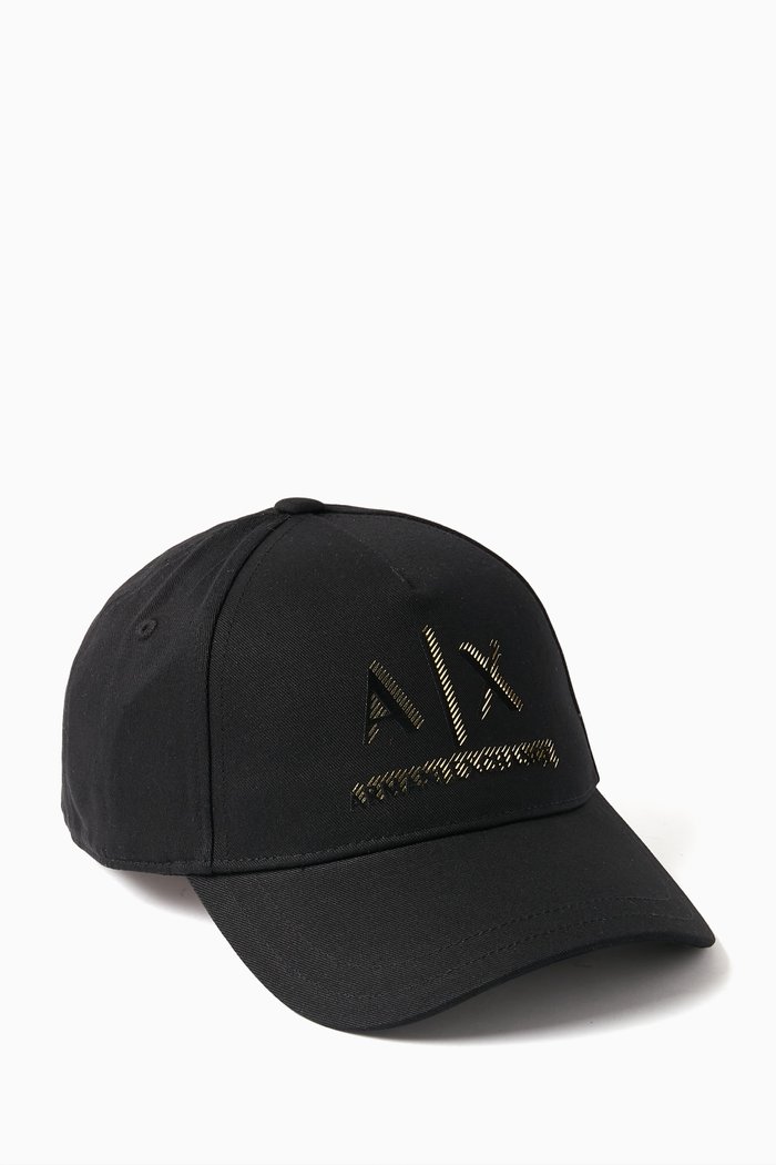 

AX Logo Baseball Hat, Black