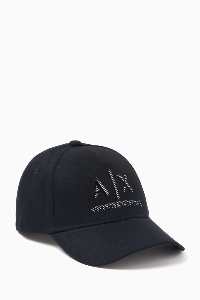 AX Logo Baseball Hat, Blue