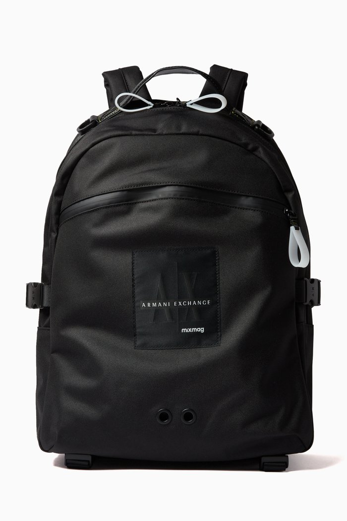 

Mixmag Music AX Logo Backpack in Shell, Black