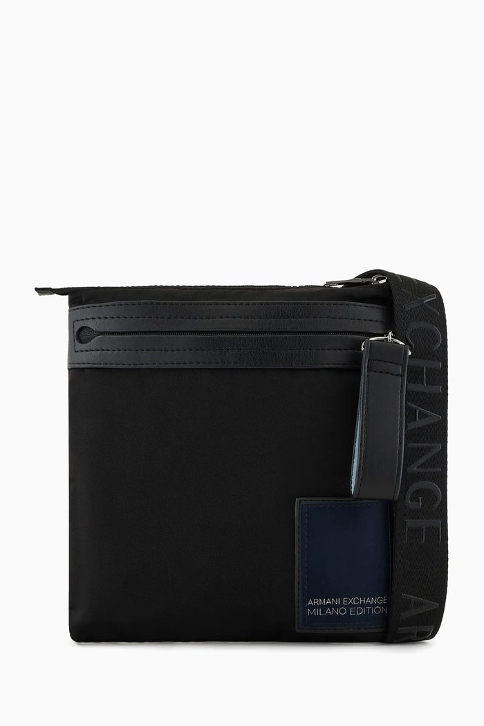 

AX Milan Edition Flap Crossbody Bag, Black