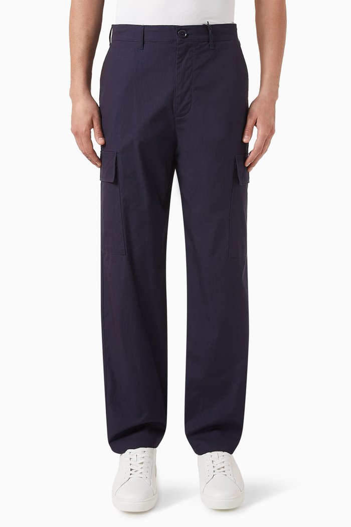 

Digital Desert Cargo Pants in Cotton, Blue