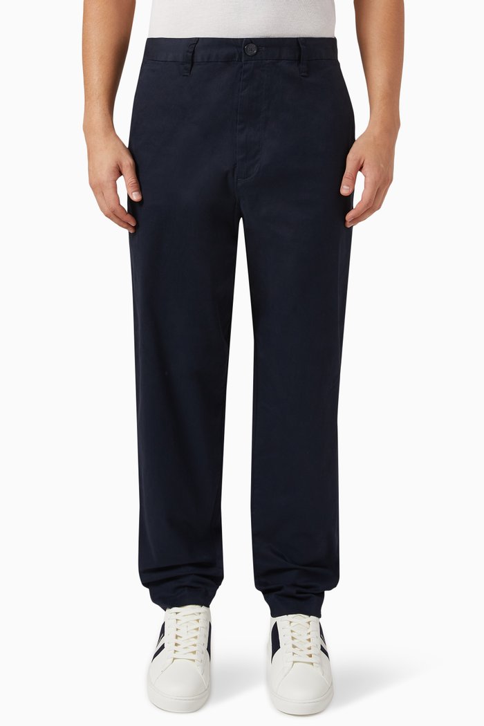 

Milano Edition Formal Pants in Cotton, Blue