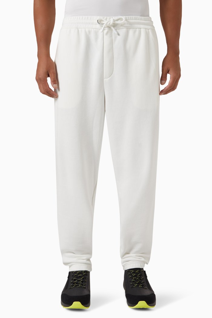 

Logo-patch Relaxed Sweatpants in French Terry, White