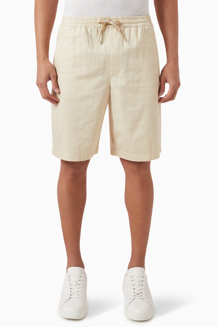 

Digital Desert Shorts in Cotton-blend, Neutral