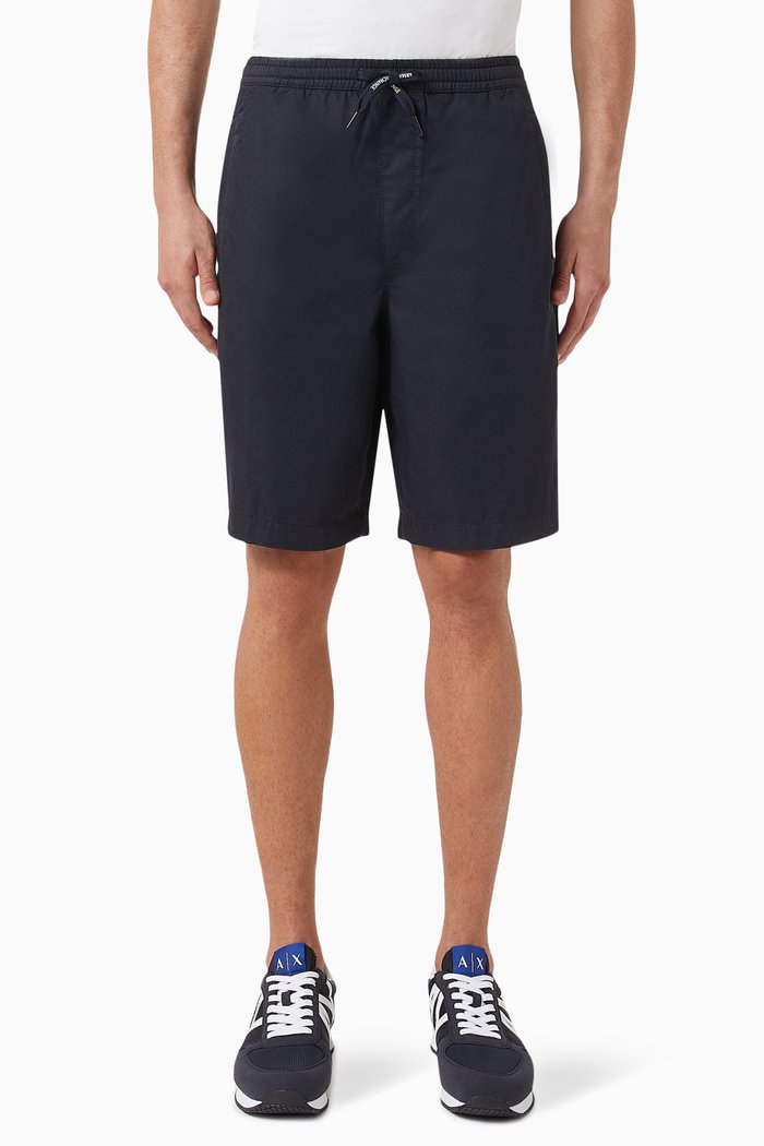 

Digital Desert Shorts in Cotton-blend, Blue