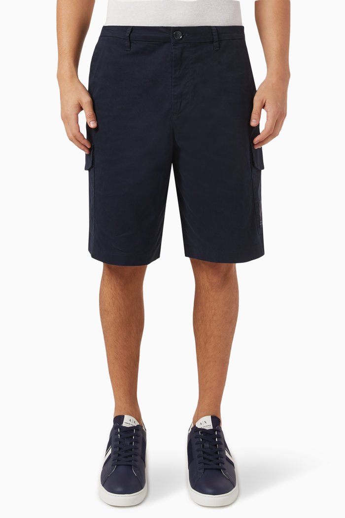 

Milano Edition Cargo Shorts in Cotton-blend, Blue