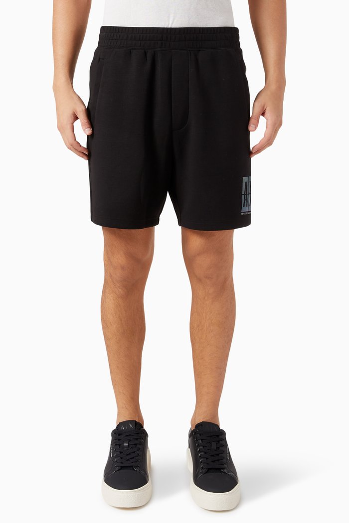 

Logo Shorts in Modal-jersey, Black