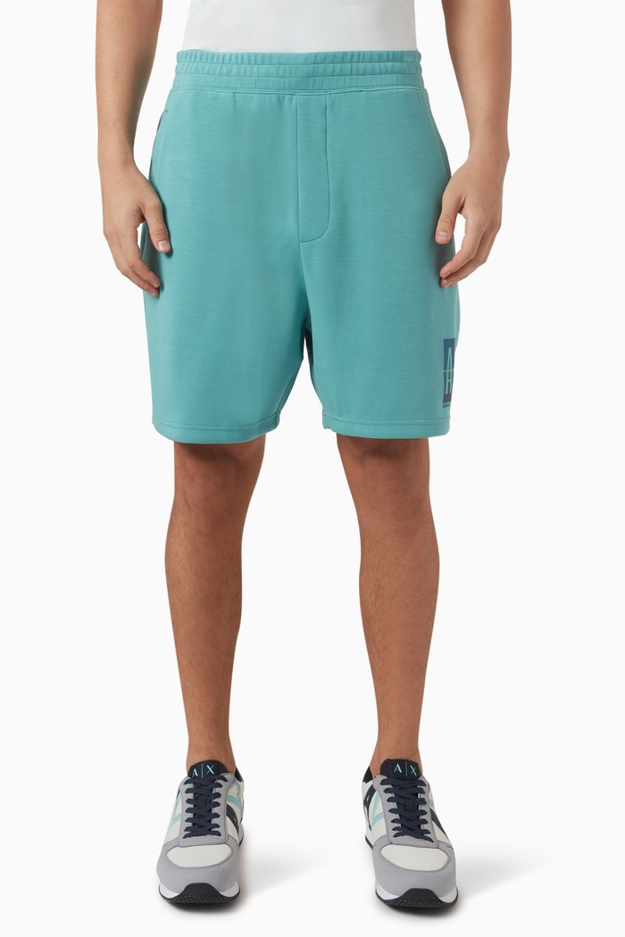 

Logo Shorts in Modal-jersey, Blue