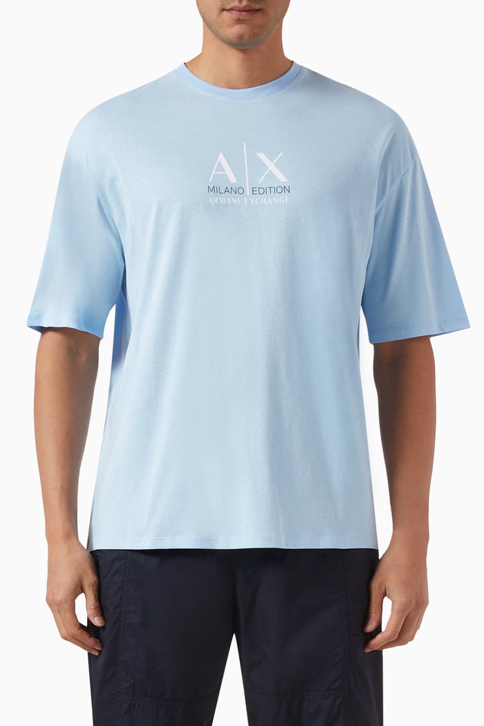 

Milano Edition Logo T-shirt in Cotton, Blue