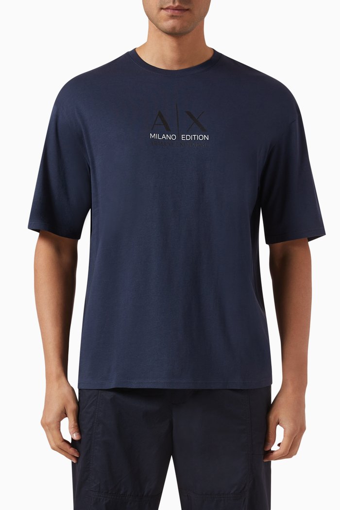 

Milano Edition Logo T-shirt in Cotton, Blue