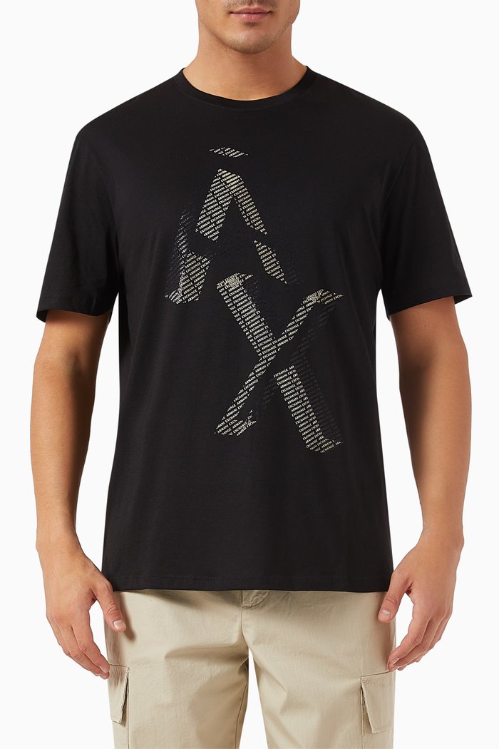 

Digital Desert AX Logo T-shirt in Cotton, Black