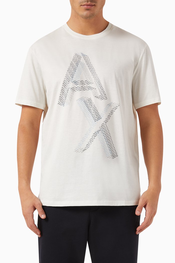 

Digital Desert AX Logo T-shirt in Cotton, White