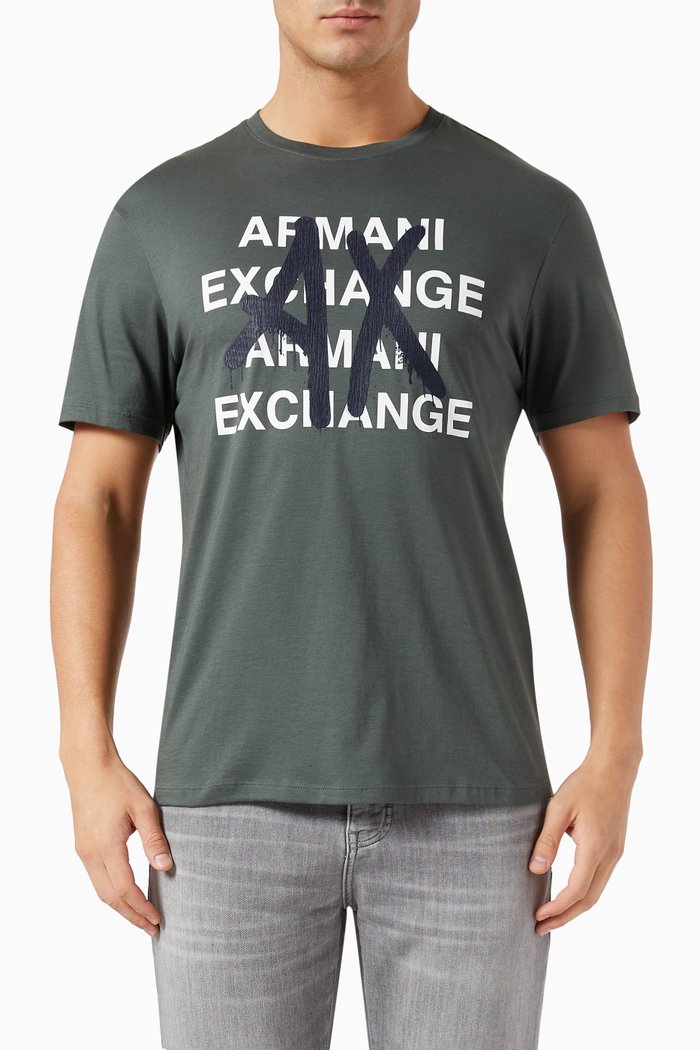 

Logo T-shirt in Supima-cotton, Grey