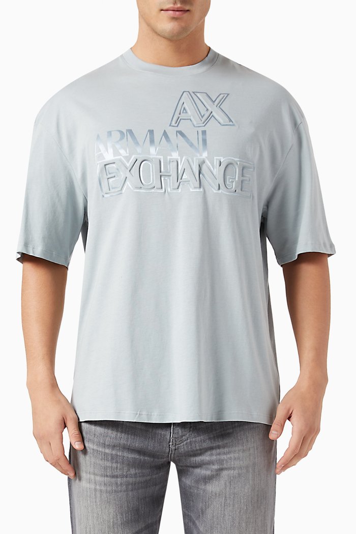 

Meta Nature Logo T-shirt in Cotton, Grey