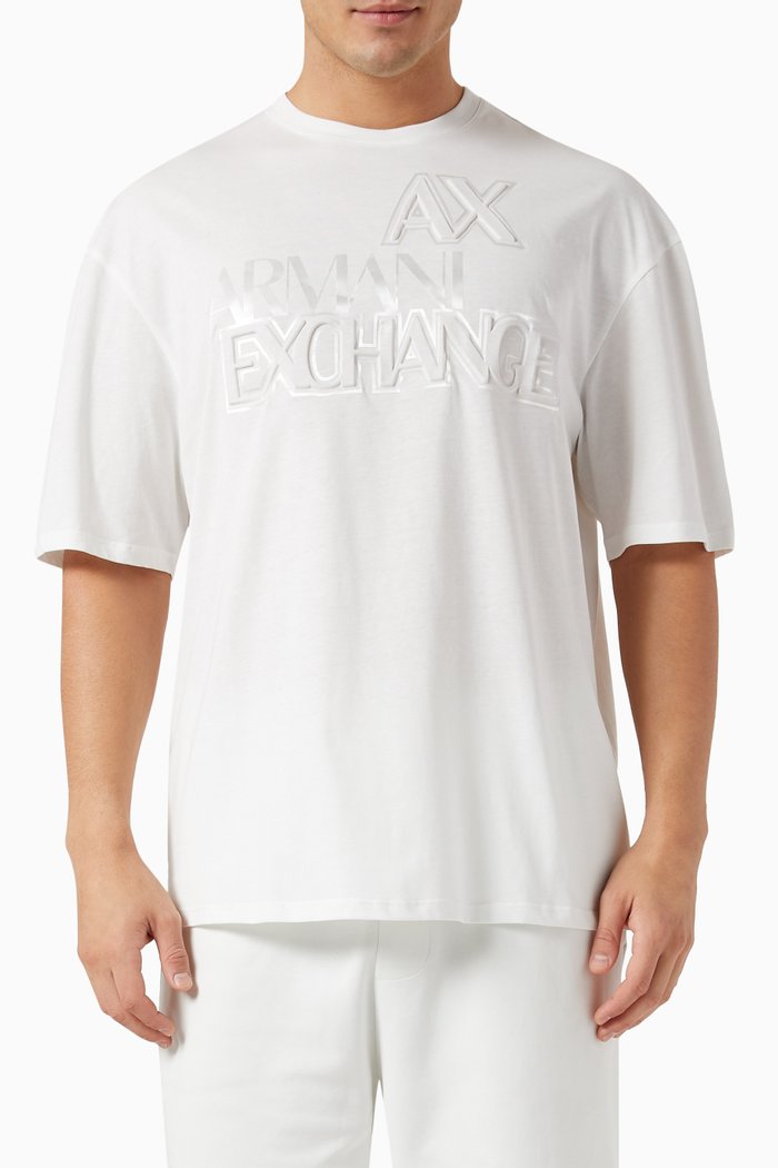 

Meta Nature Logo T-shirt in Cotton, White