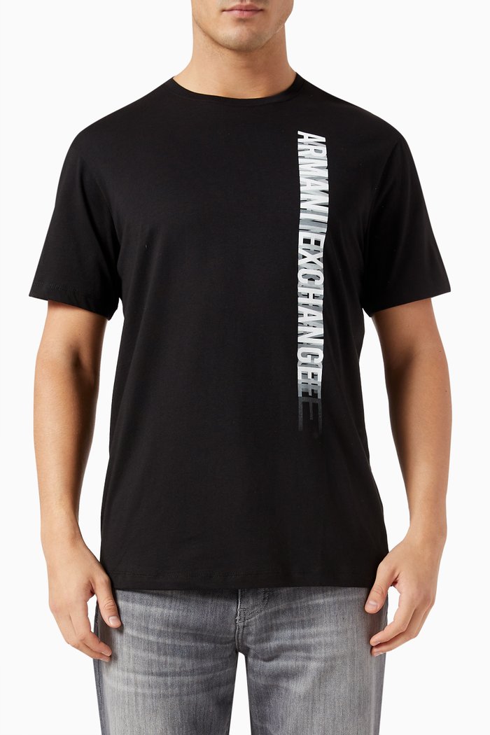 

Graphic Logo T-shirt in Cotton-jersey, Black