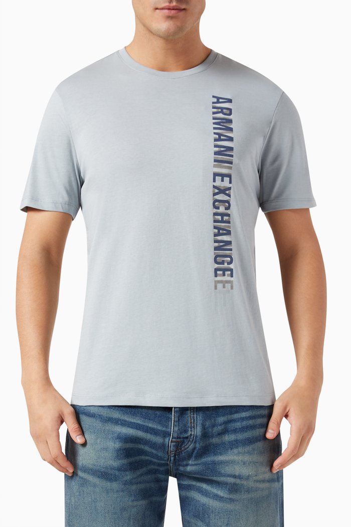 

Graphic Logo T-shirt in Cotton-jersey, Grey