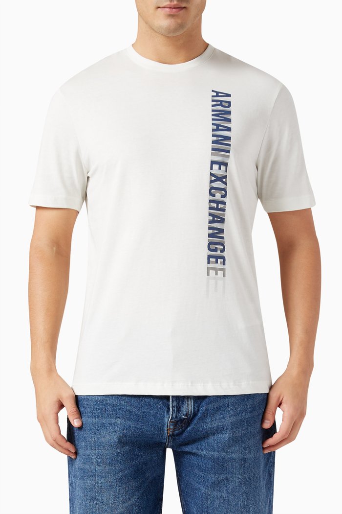 

Graphic Logo T-shirt in Cotton-jersey, White