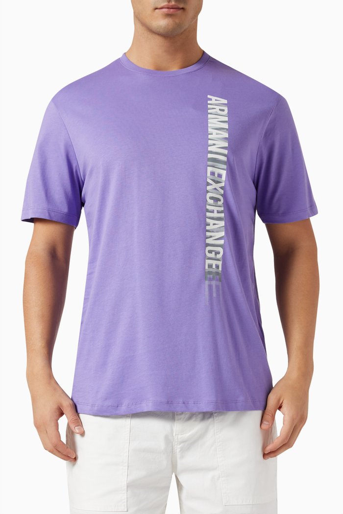 Meta Nature T-shirt in Cotton-jersey, Purple