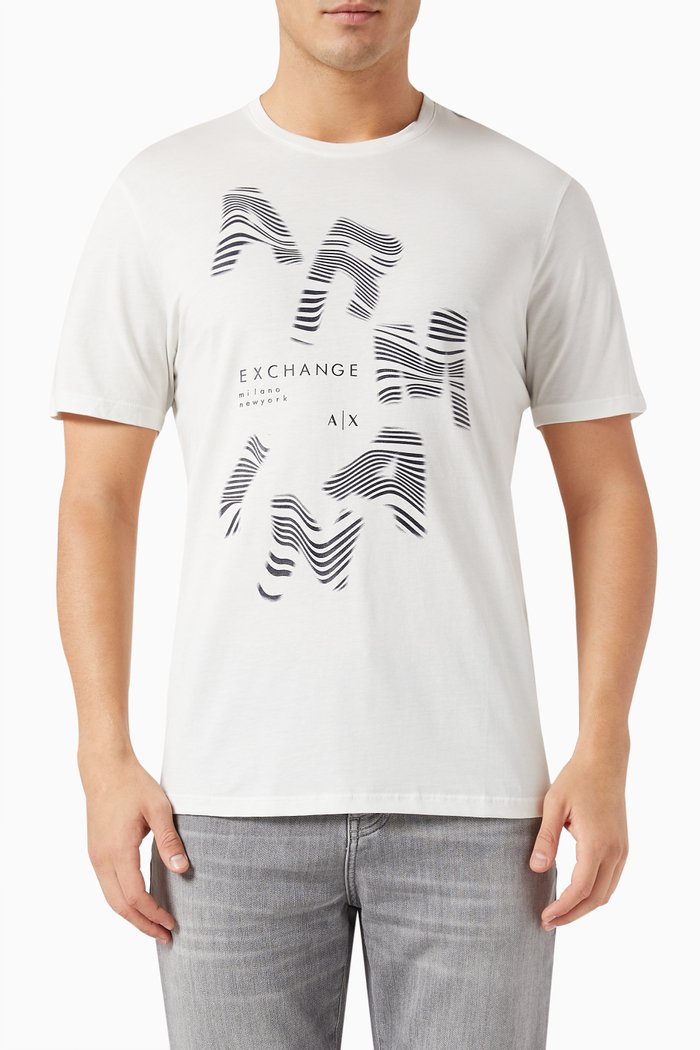 

Graphic Logo T-shirt in Cotton, White