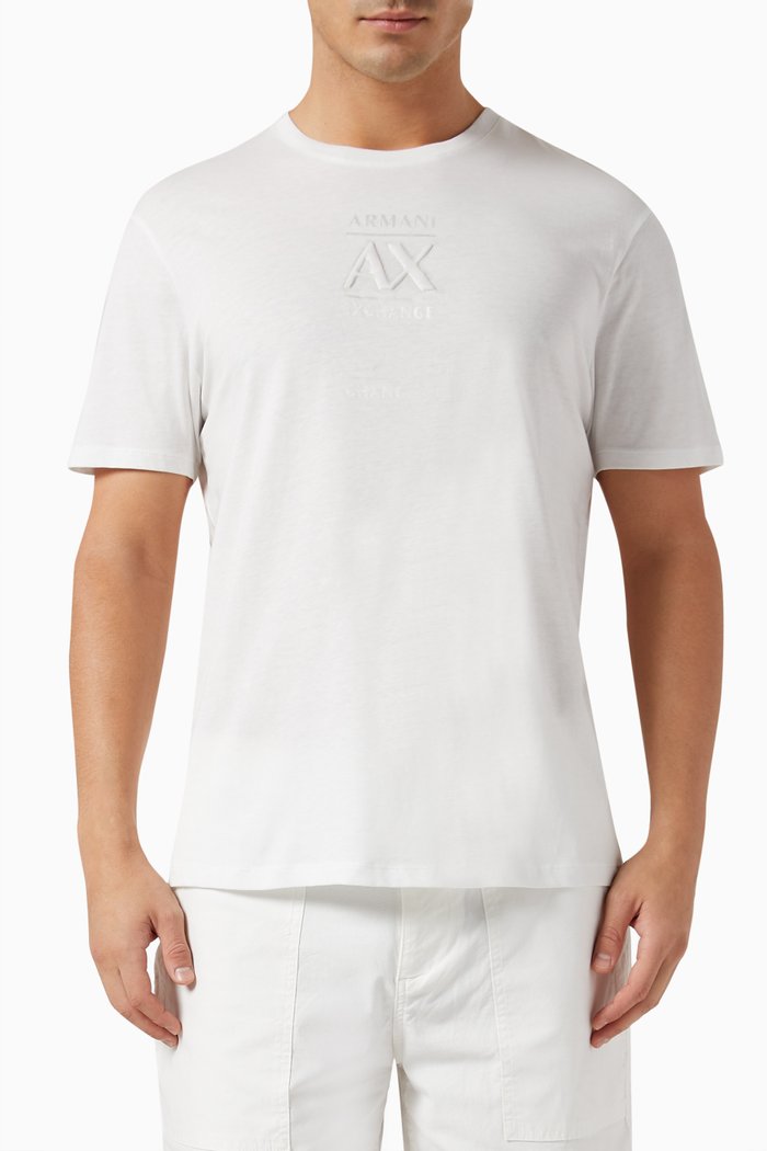 Meta Nature Logo T-shirt in Cotton-jersey, White
