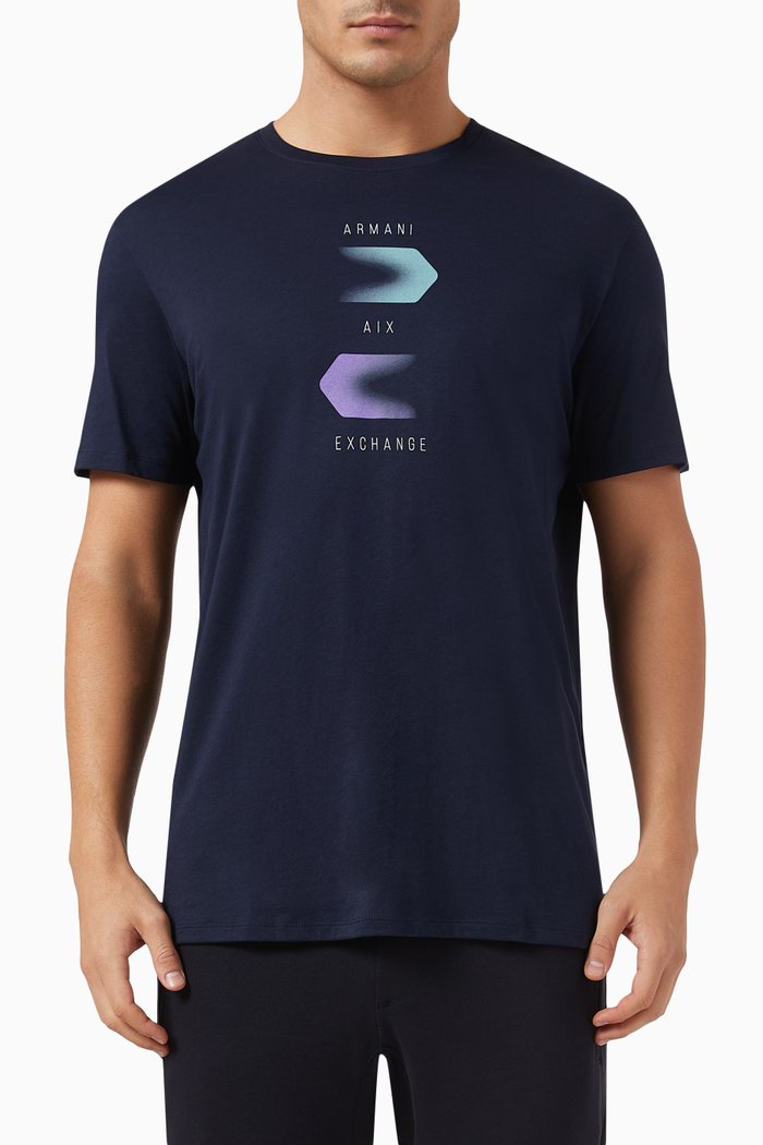 

Meta Nature Graphic Logo T-shirt, Blue