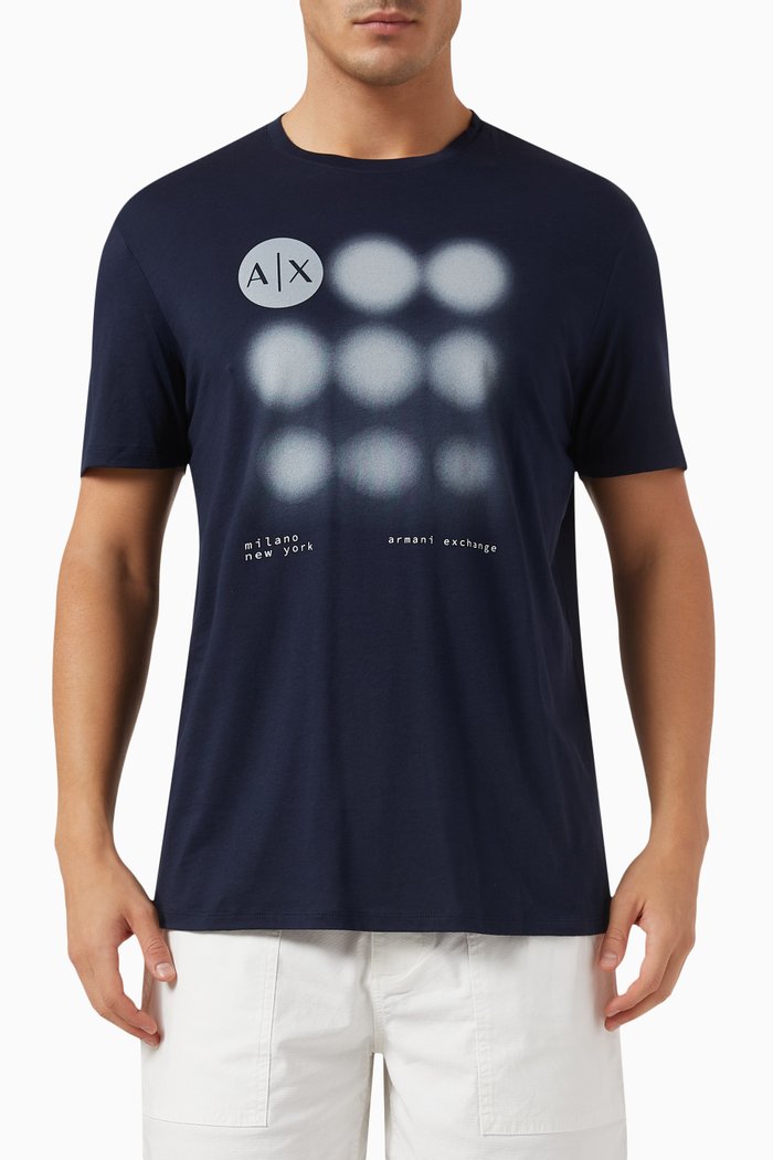 

Meta Nature T-shirt in Cotton, Blue