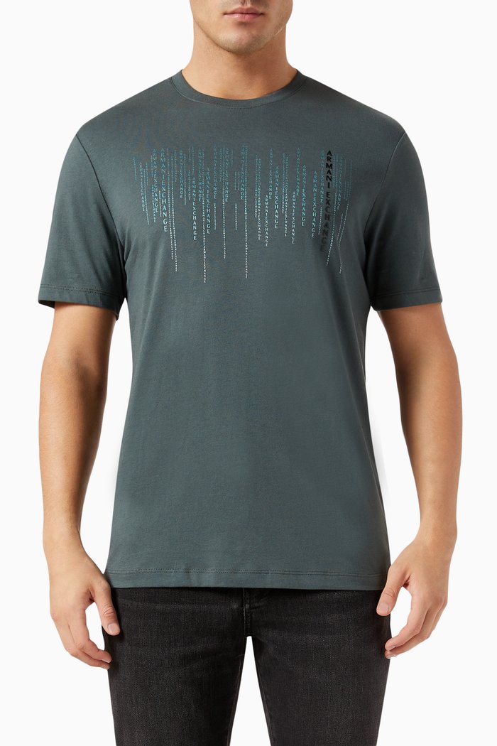 

Graphic Logo T-shirt in Cotton-jersey, Grey