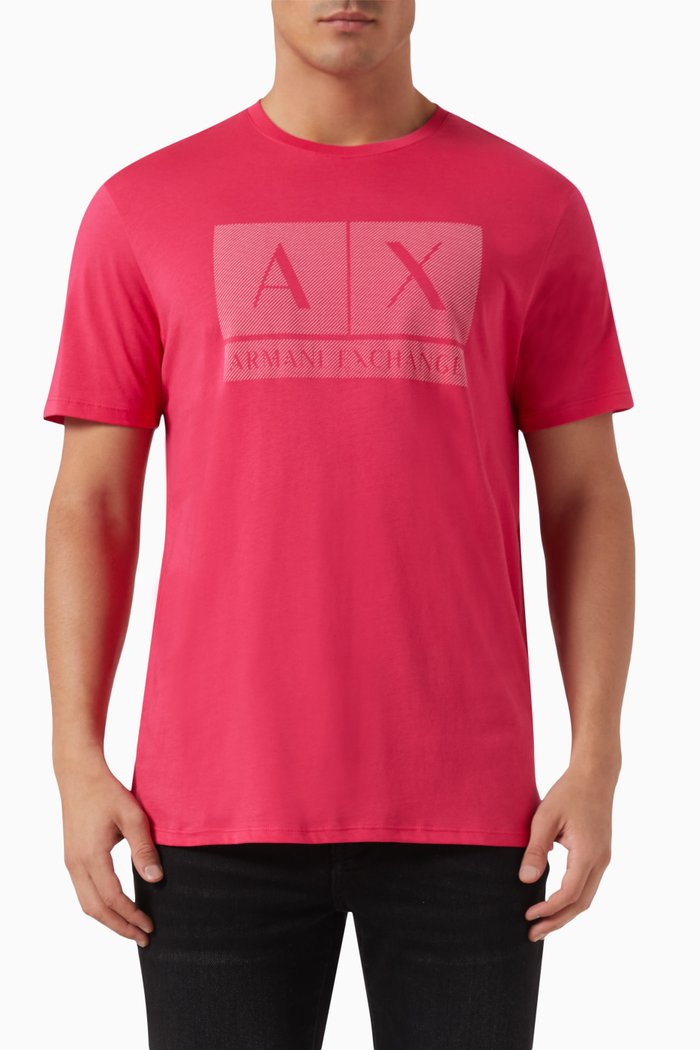 Logo T-shirt in Cotton-jersey, Pink