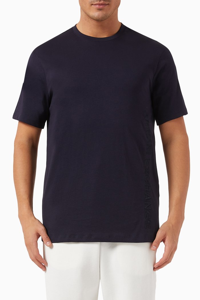 Digital Desert T-shirt in Cotton, Blue