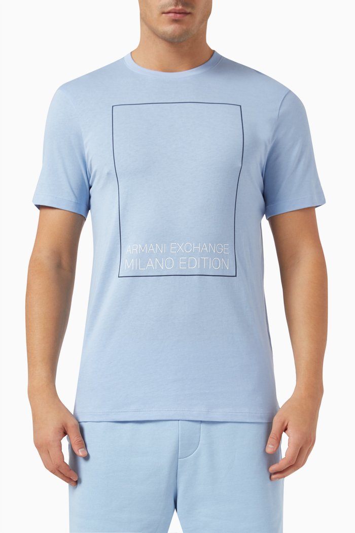

Milano Edition Crew T-shirt in Cotton-jersey, Blue