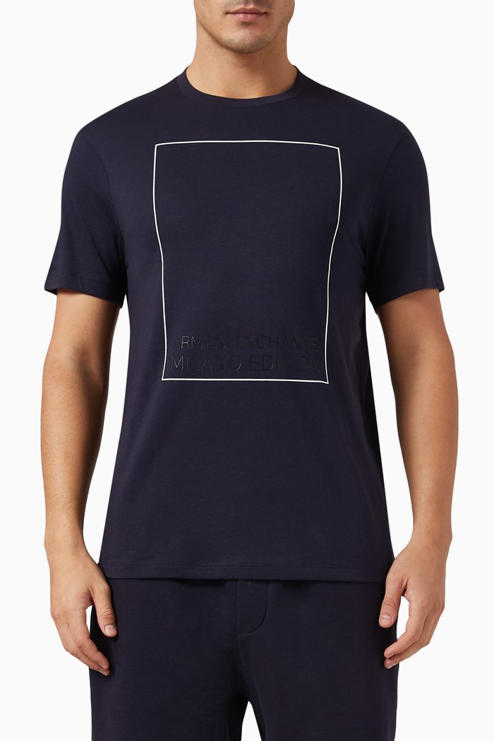 

Milano Edition Crew T-shirt in Cotton-jersey, Blue