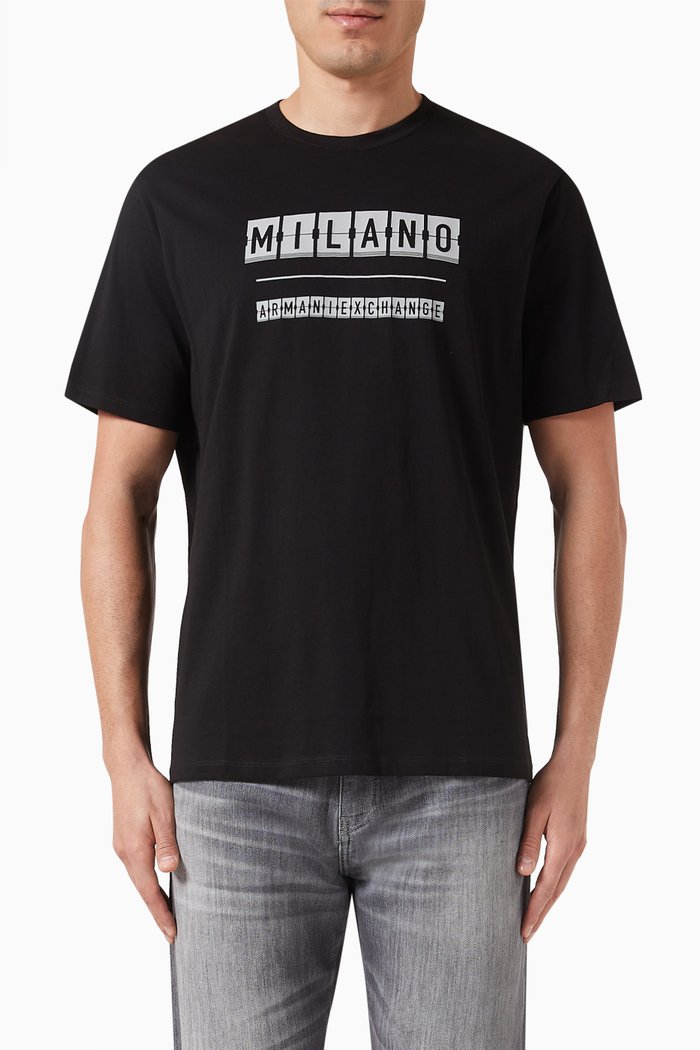 

Digital Desert T-shirt in Cotton-jersey, Black