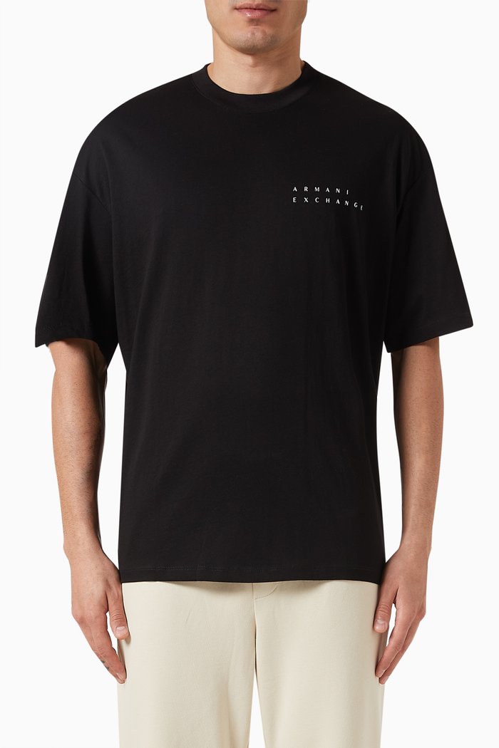 Digital Desert Logo T-shirt in Cotton-jersey, Black