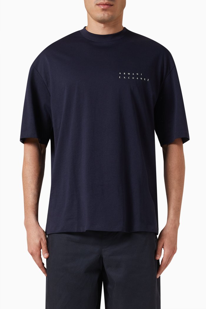 

Digital Desert Logo T-shirt in Cotton-jersey, Blue