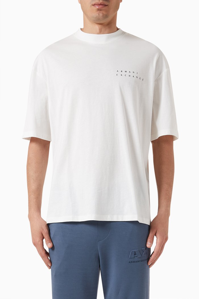 

Digital Desert Logo T-shirt in Cotton-jersey, White