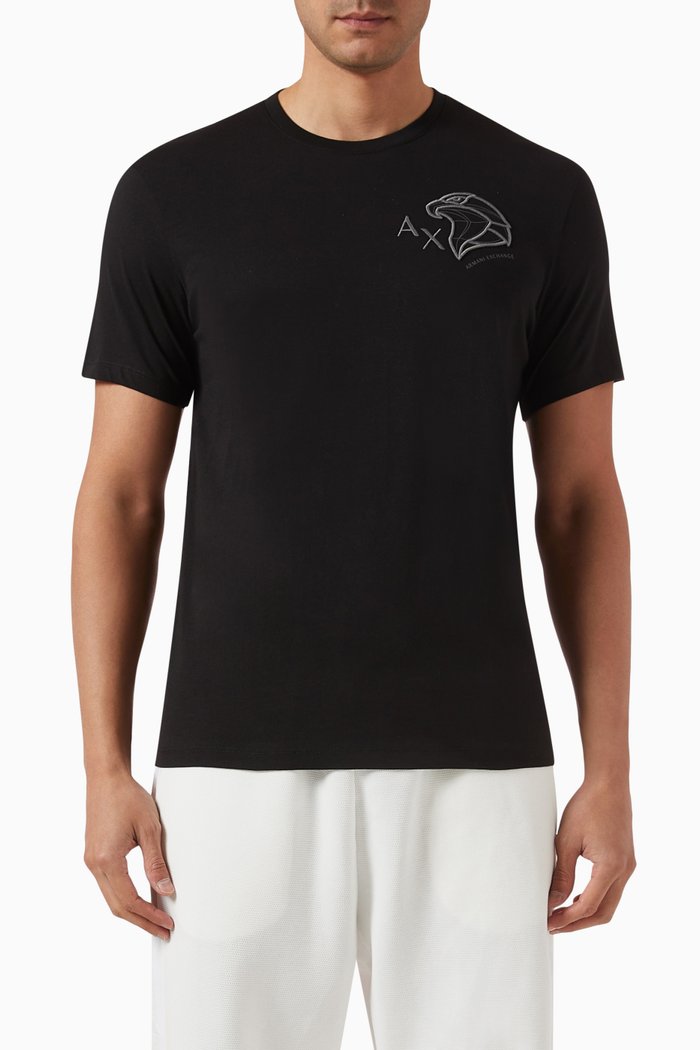 

Digital Desert Logo Detail T-shirt in Cotton, Black