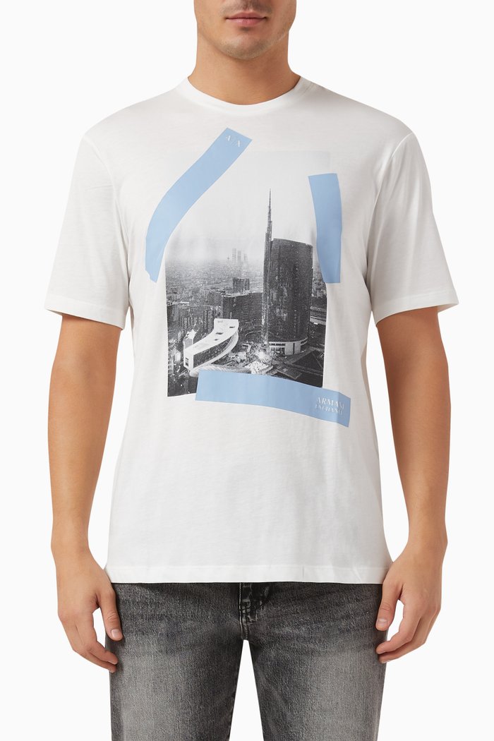 Digital Desert Graphic-print T-shirt, White