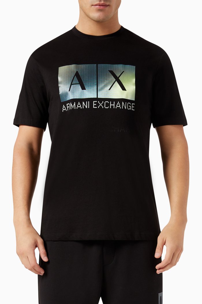 

Meta Nature Logo T-shirt in Cotton, Black