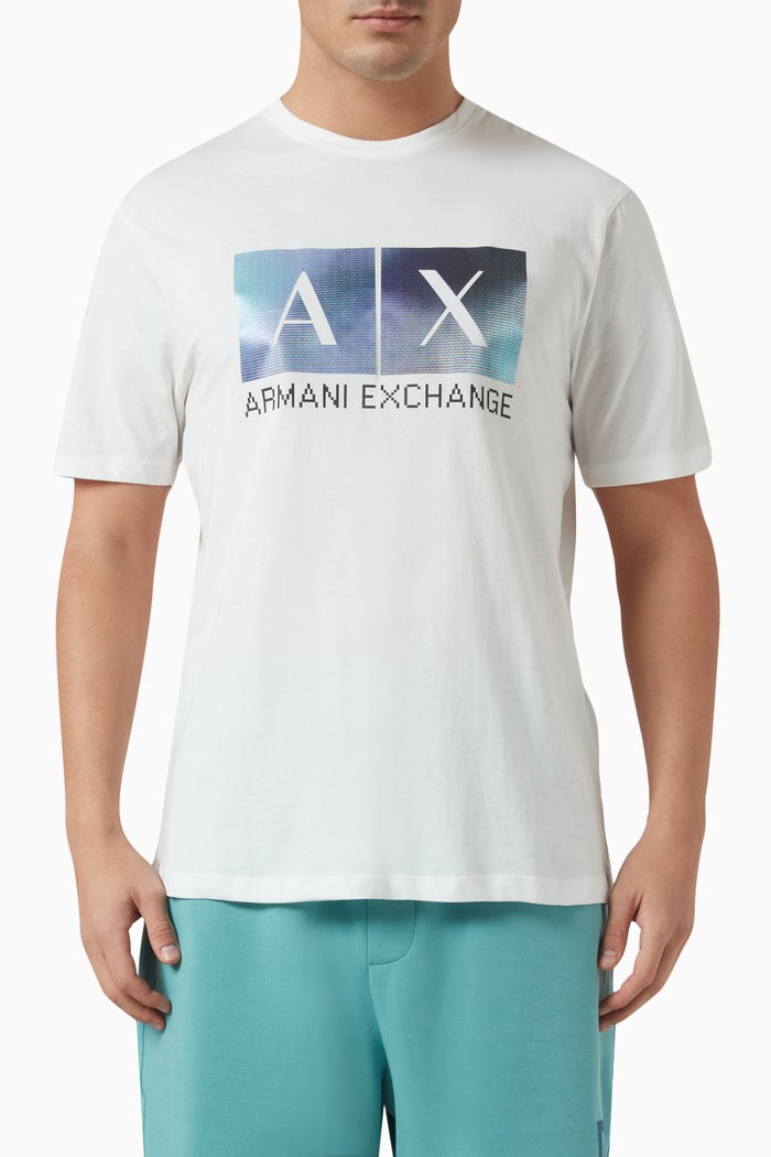 

Meta Nature Logo T-shirt in Cotton, White
