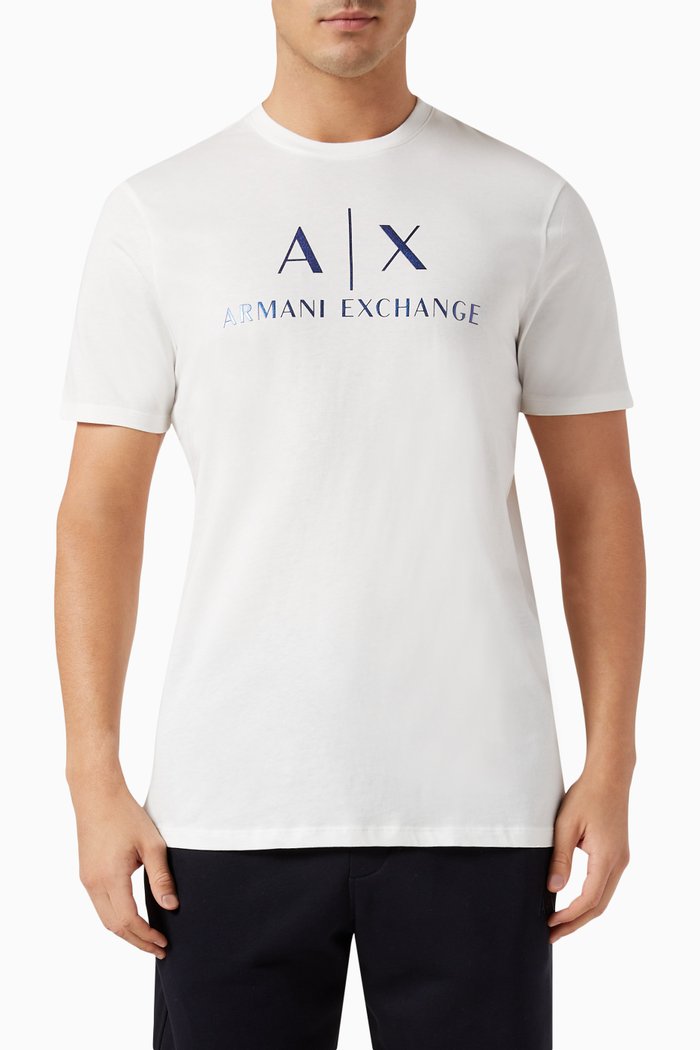 Logo-print T-shirt in Cotton-jersey, White