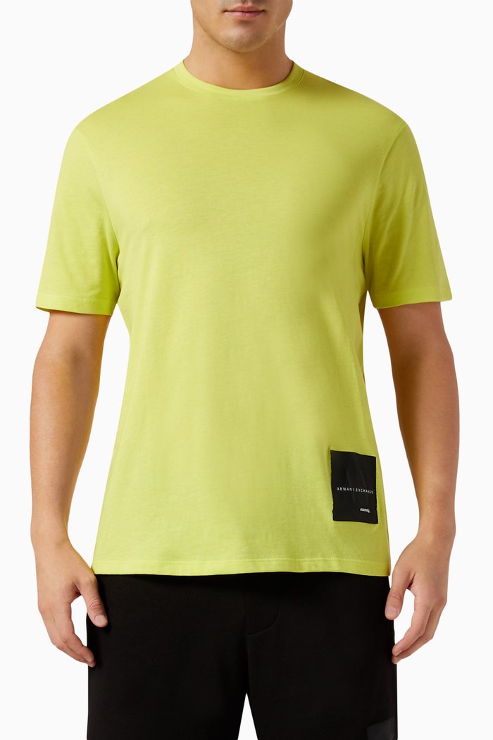 

Mixmag Logo T-shirt in Cotton, Yellow