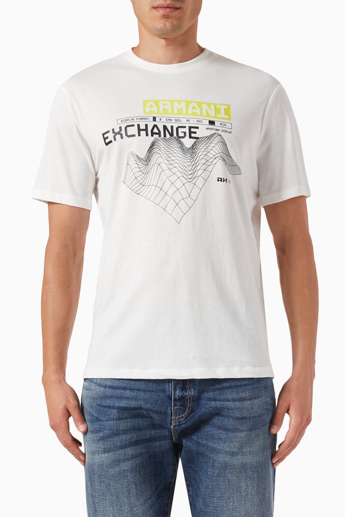 

Graphic Logo T-shirt in Cotton-jersey, White