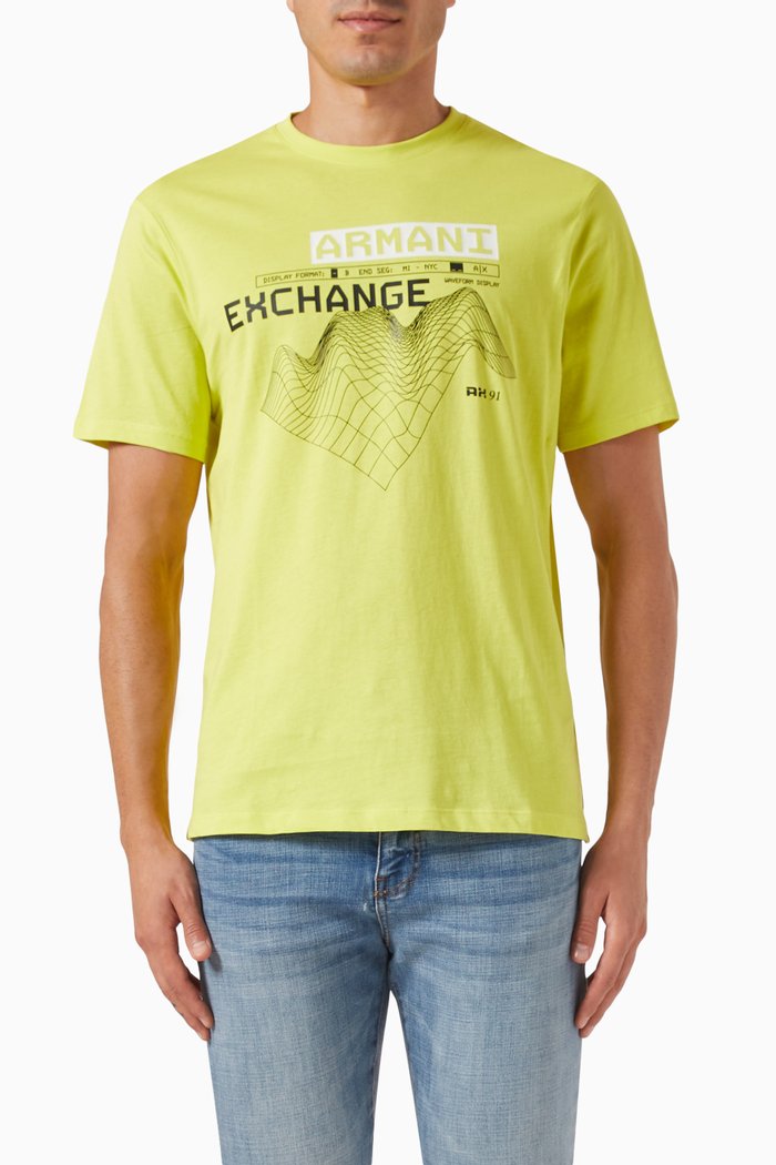 

Graphic Logo T-shirt in Cotton-jersey, Yellow