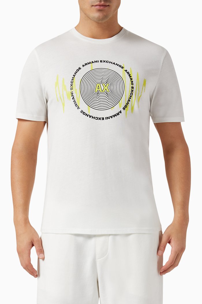 

Meta Nature Logo T-shirt in Cotton, White
