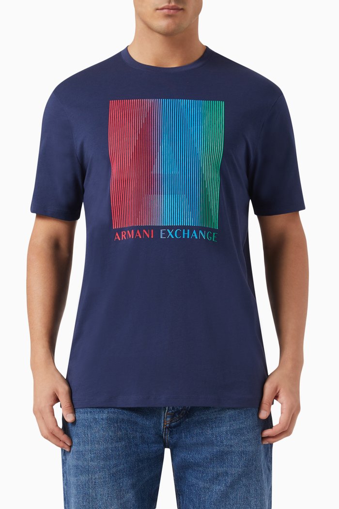 

Logo T-shirt in Cotton-jersey, Blue