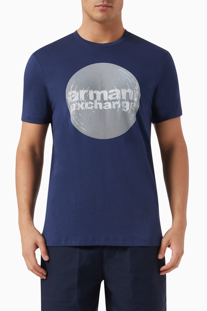 

Logo T-shirt in Cotton-jersey, Blue